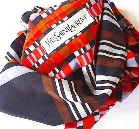 vintage yves saint laurent scarf|ysl vintage silk scarf.